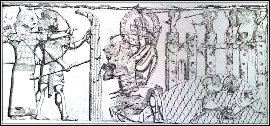 دیواره نگاره در خورس آباد (کاخ سارگون دوم)